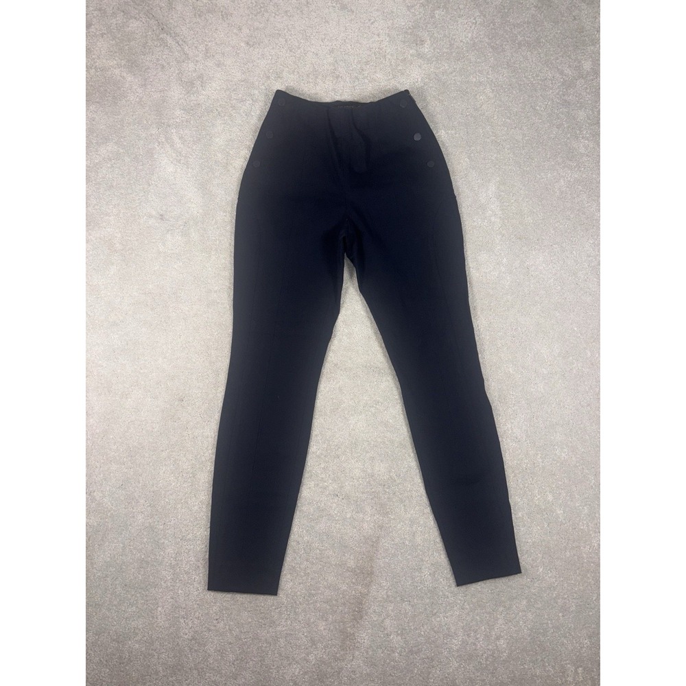 womens ted baker button accent navy dress pant trouser ponte size‎ 1 Slim Fit